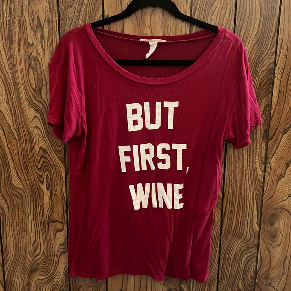 But first, wine shirt